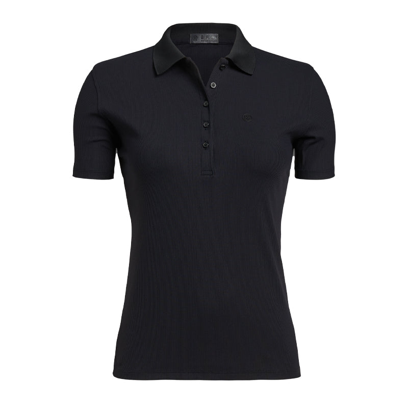 GFORE Tech Rib Women's Polo (Onyx)