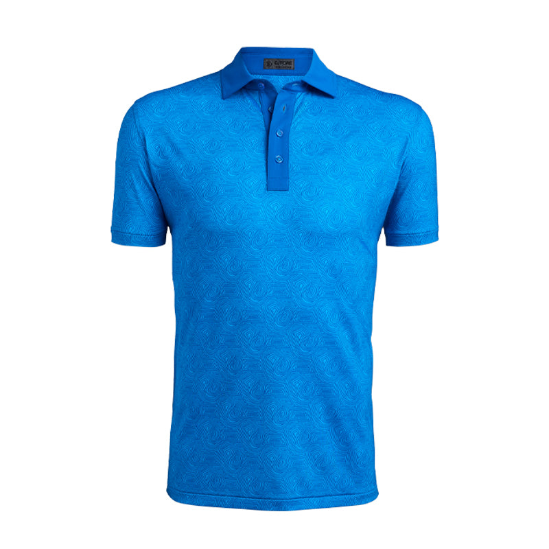 GFORE Printed Men's Polo (Ultramarine)