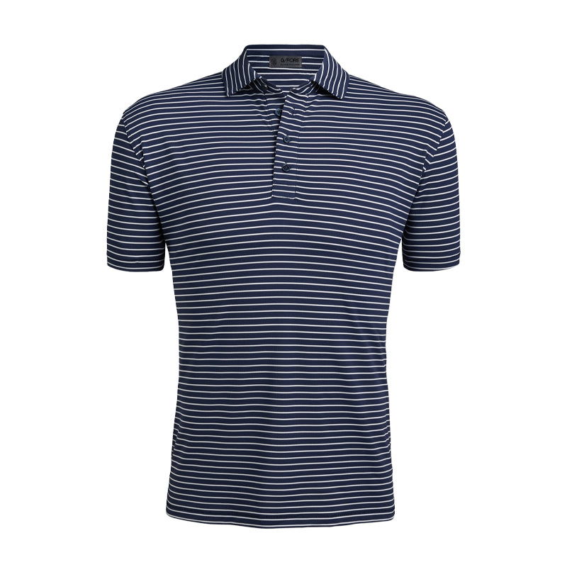 GFORE Perforated Striped Men's Polo (Twilight)