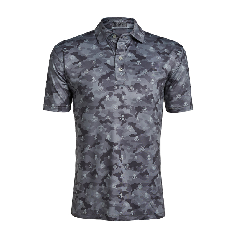 GFORE Camo Printed Jersey Men's Polo (Monument Camo)
