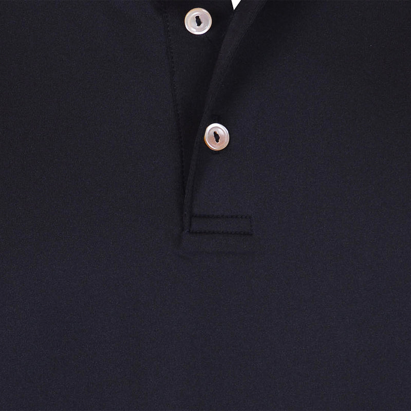 PETER MILLAR Solid Jersey Men's Polo (Black)