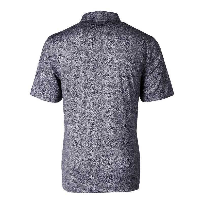 CUTTER & BUCK Pike Constellation Print Men's Polo (Black)