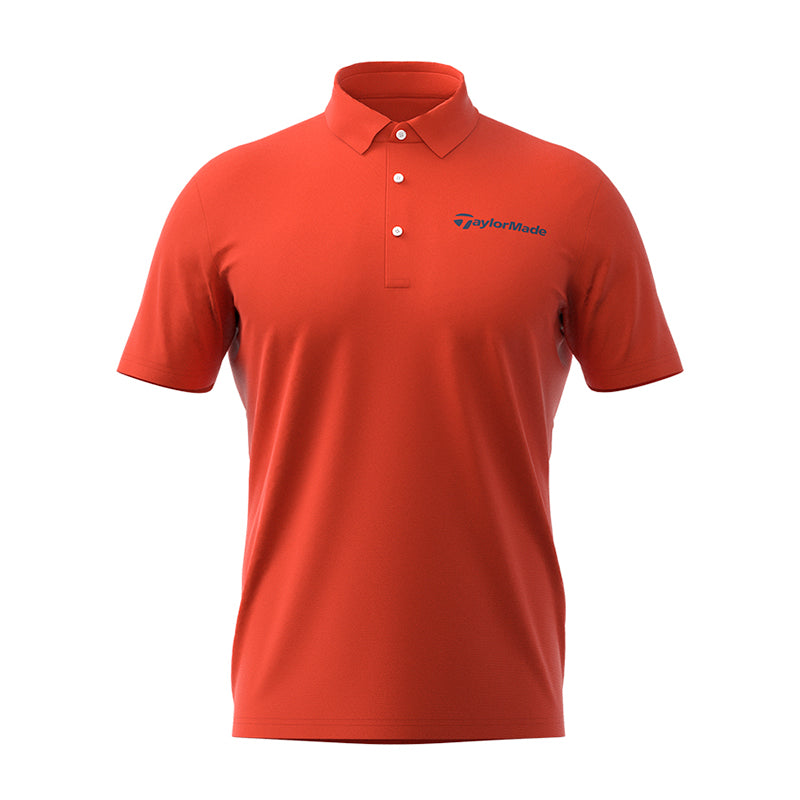 TAYLORMADE Basic Logo Men's Polo (Orange)