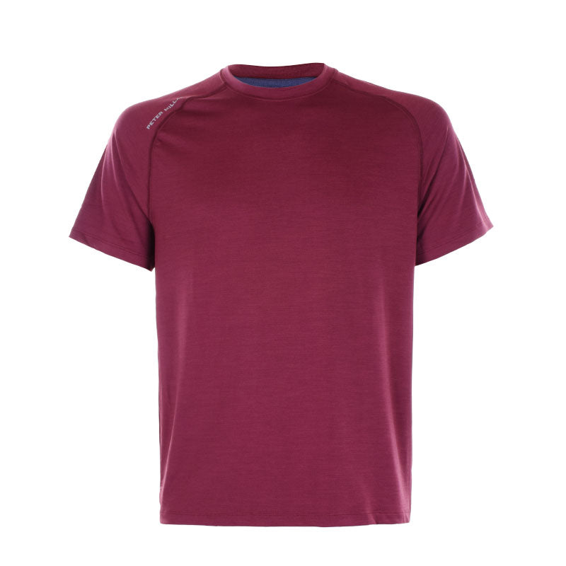 PETER MILLAR Aurora Performance Men's T-Shirt (Bordeaux)