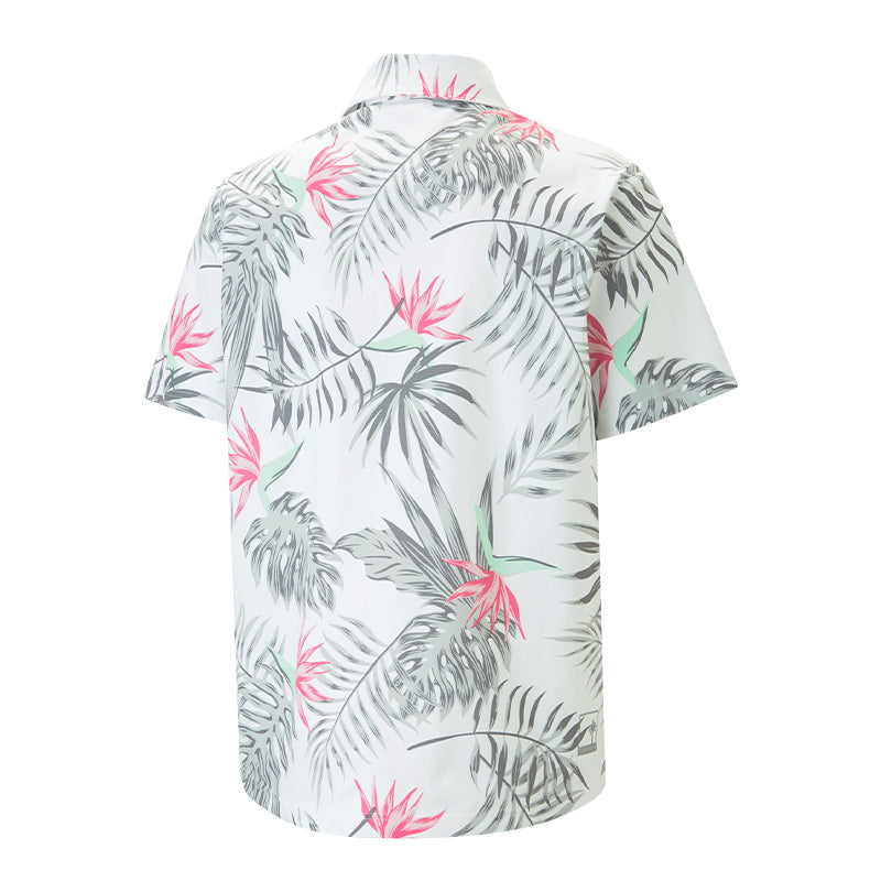 PUMA Palm Tree Crew Paradise Men's Polo (Bright White)