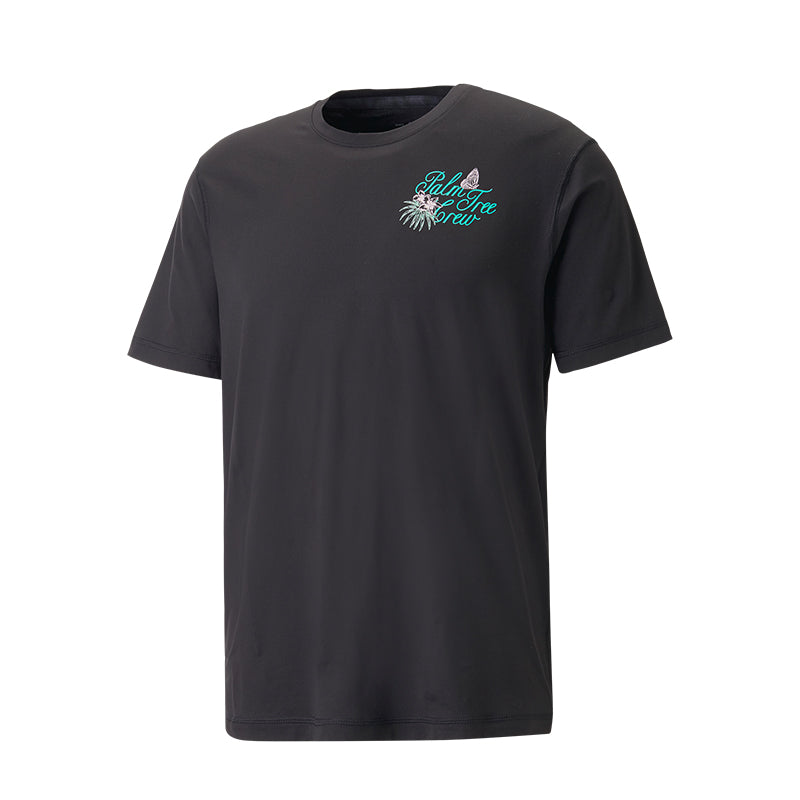 PUMA Palm Tree Crew Paradise Men's T-Shirt (Black)