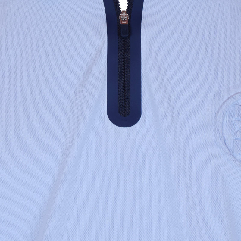 GFORE Embossed 1/4 Zip Pique Men's Polo (Sky)