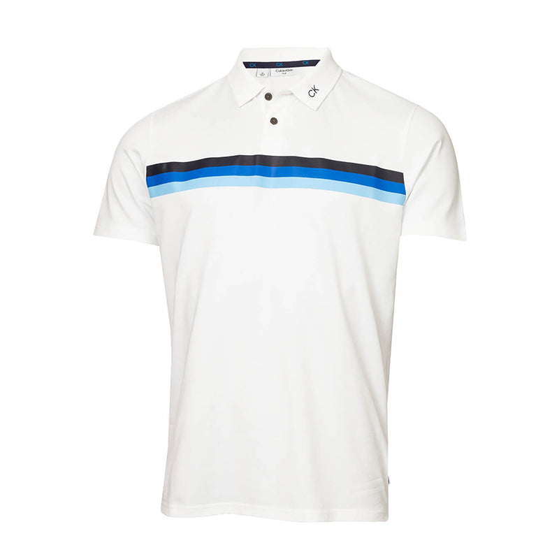 CALVIN KLEIN Parker Men's Polo (White/Blue)