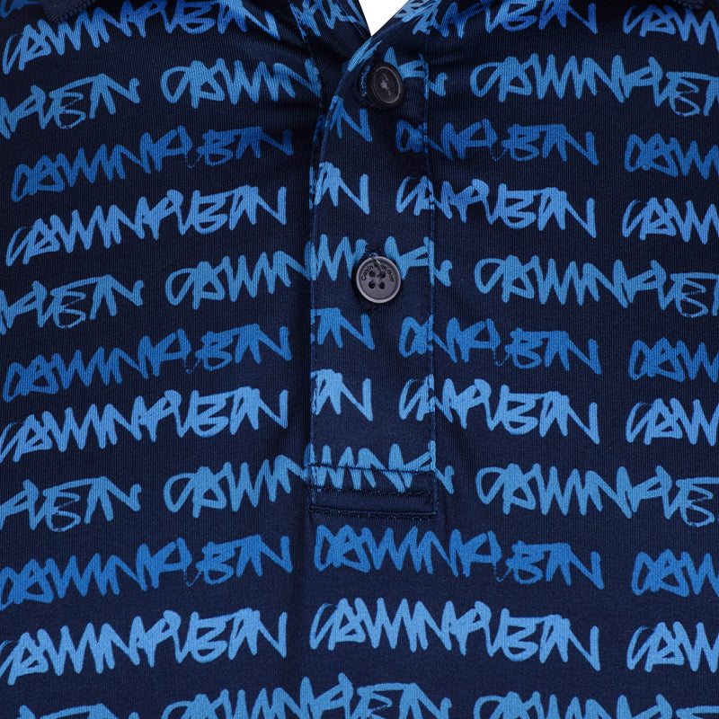 CALVIN KLEIN Signature Men's Polo (Navy/Boy Blue)