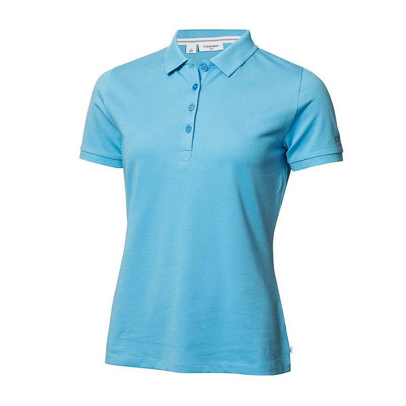 CALVIN KLEIN Performance Cotton Pique Women's Polo (Heritage Blue)