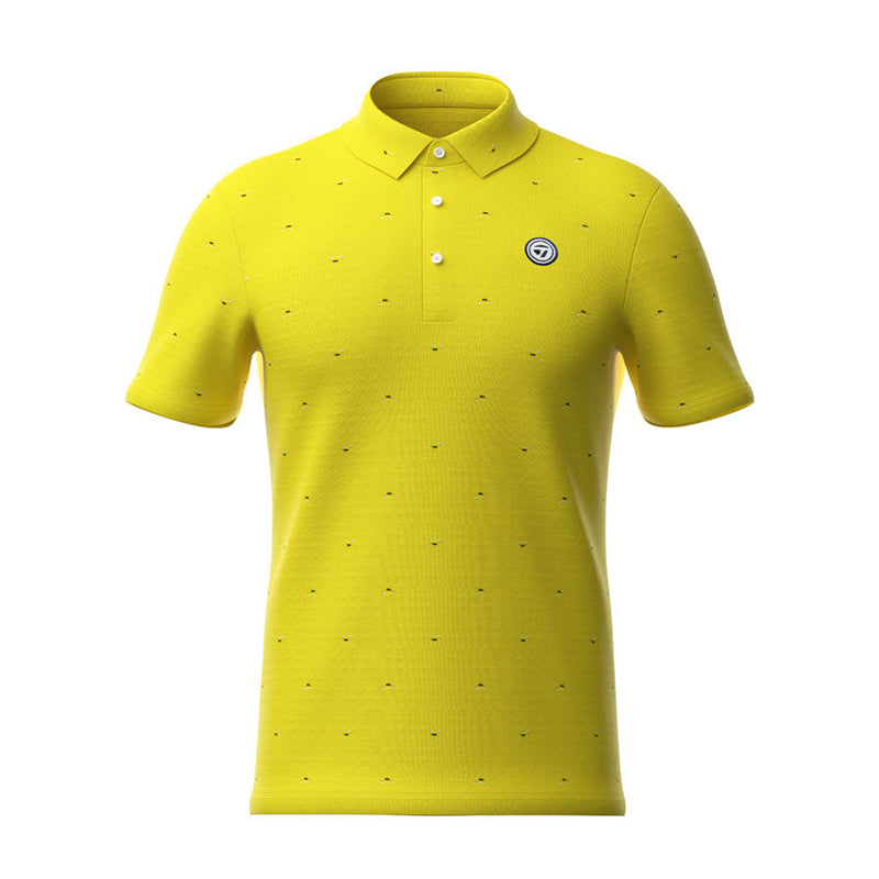 TAYLORMADE T-Ice Taxi Icon Men's Polo (Yellow)