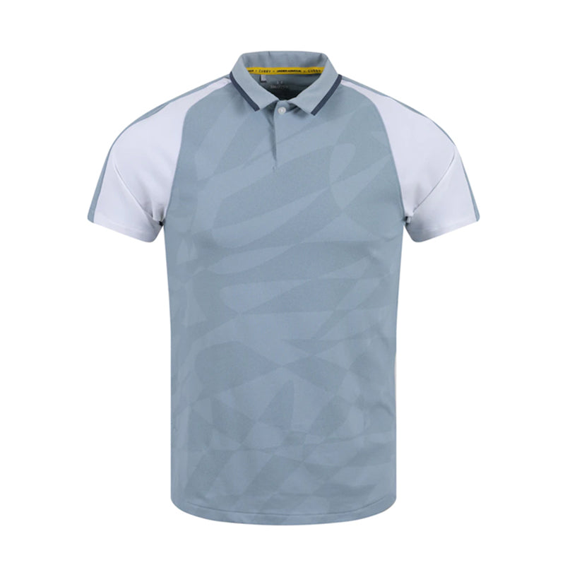 UNDER ARMOUR Curry Souvenir Jacquard Men's Polo (Blue)