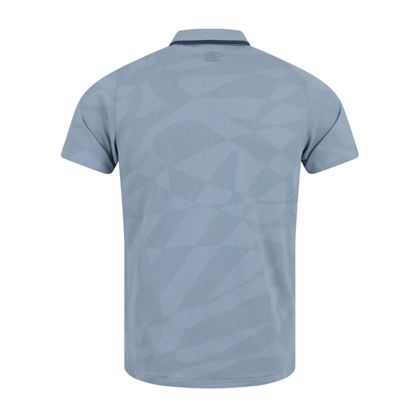 UNDER ARMOUR Curry Souvenir Jacquard Men's Polo (Blue)