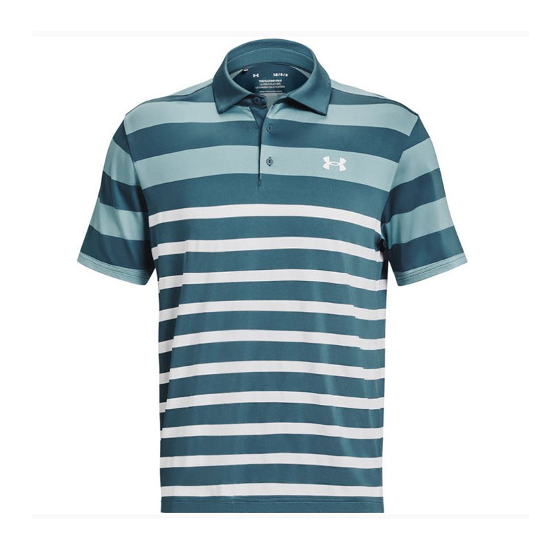 UNDER ARMOUR Playoff 3.0 Striped Men's Polo (Static Blue)