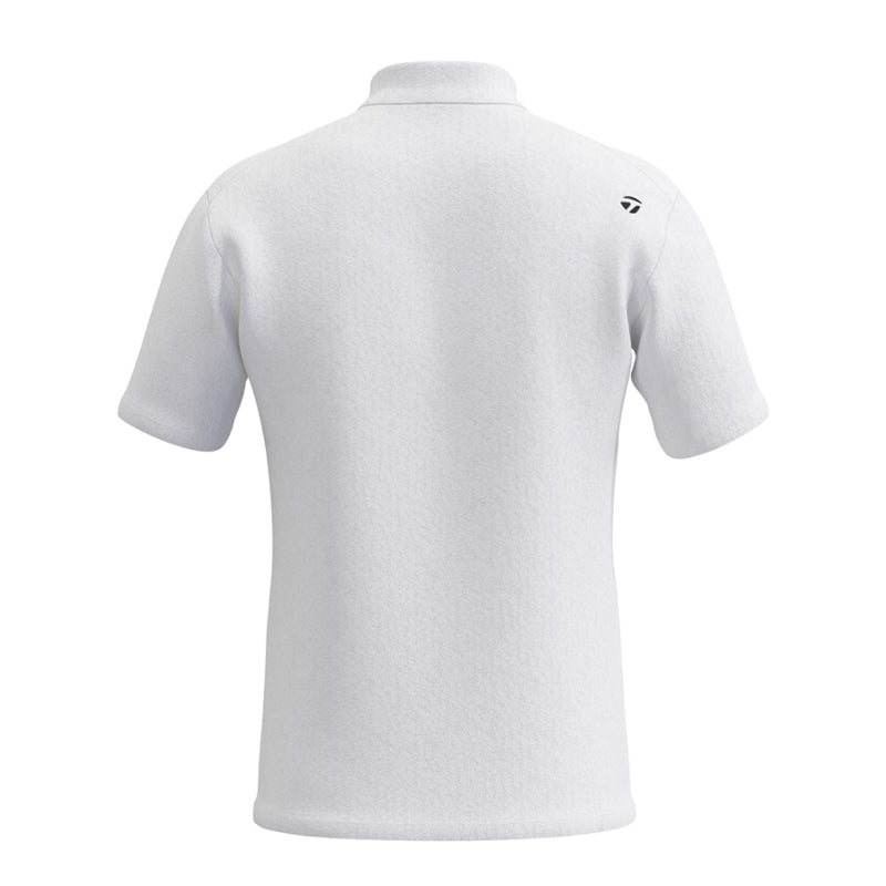 TAYLORMADE Club Basic Men's Mock Shirt (White)