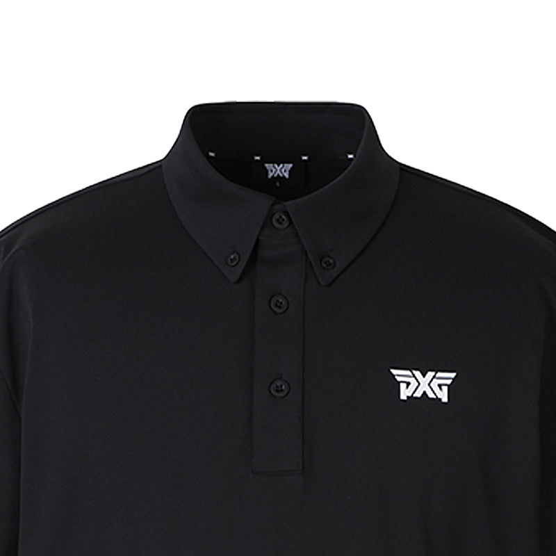 PXG Colour Block Men's Polo (Black)