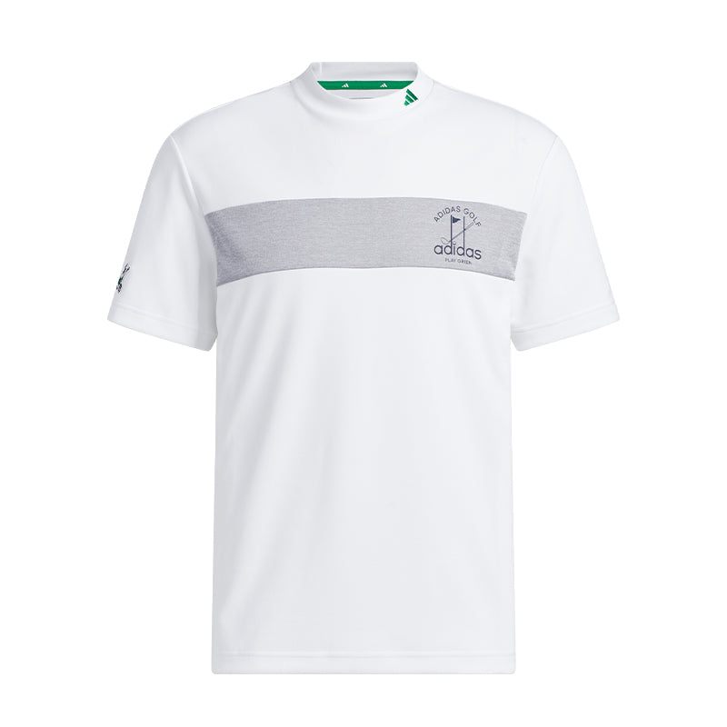 ADIDAS AEROREADY Play Green Men's Mock Shirt (White)