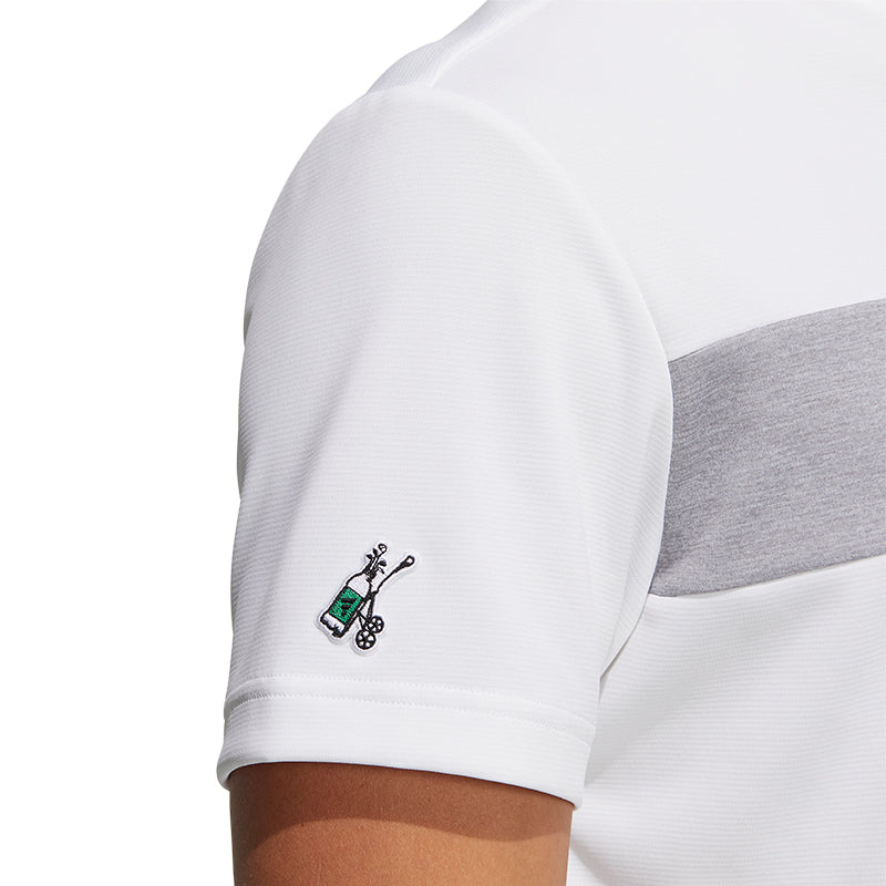 ADIDAS AEROREADY Play Green Men's Mock Shirt (White)