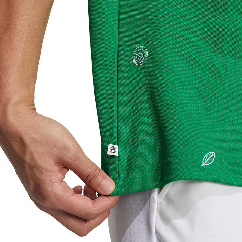 ADIDAS Play Green Monogram Men's Polo (Green)