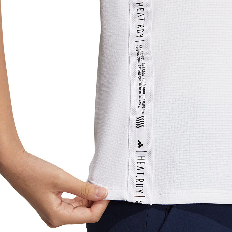 ADIDAS HEAT.RDY Women's Polo (White)