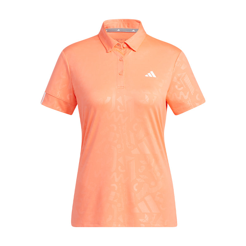 ADIDAS AEROREADY Deboss Women's Polo (Coral)