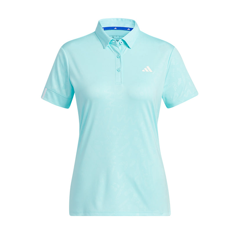 ADIDAS AEROREADY Deboss Women's Polo (Aqua)