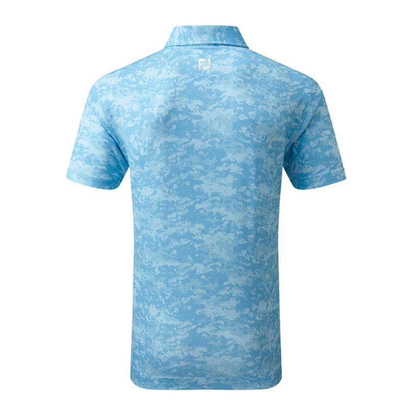 FOOTJOY Cloud Camo Men's Lisle Polo (True Blue)