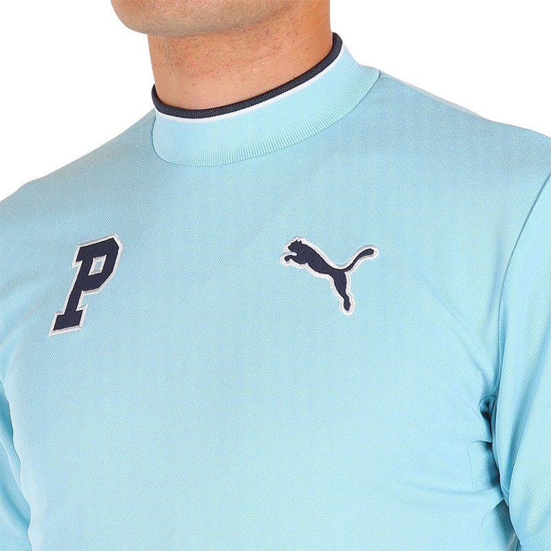 PUMA Rib Mock Neck Men's Shirt (Tropcial Aqua)