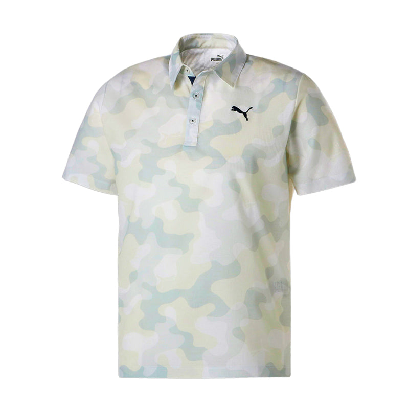 PUMA Cat Camo Men's Polo (White Pepper)