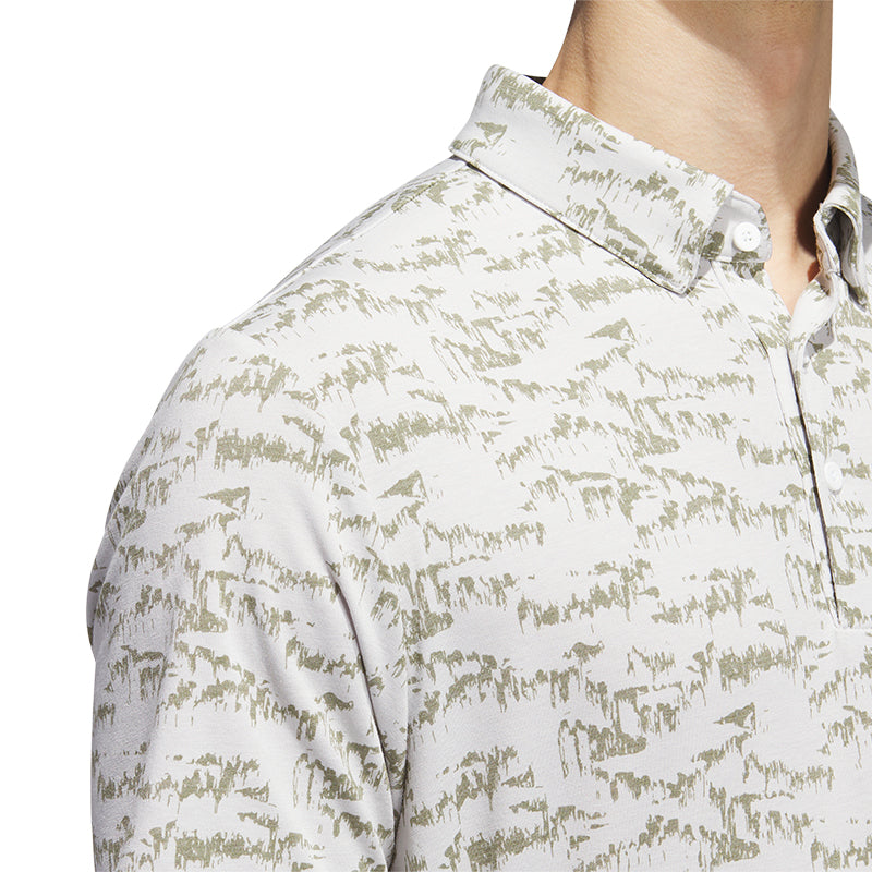 ADIDAS Go-To Print Men's Polo (White)