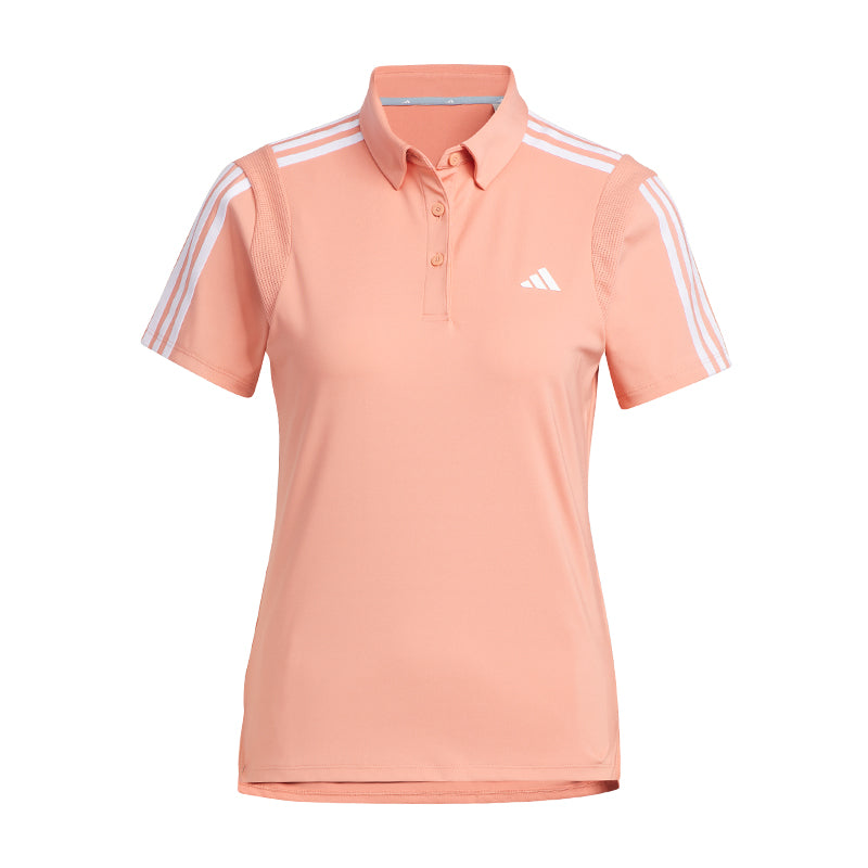 ADIDAS HEAT.RDY 3-Stripes Women's Polo (Clay)
