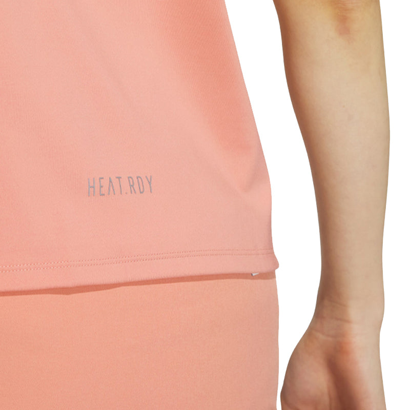 ADIDAS HEAT.RDY 3-Stripes Women's Polo (Clay)