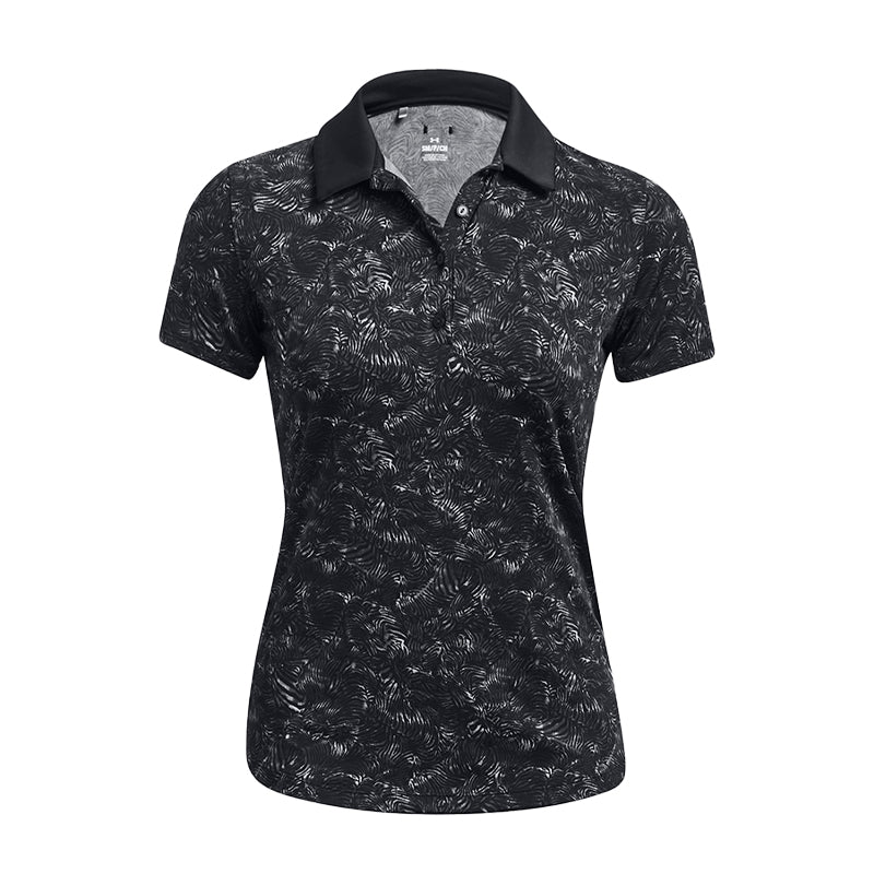UNDER ARMOUR Playoff Printed Women's Polo (Black)