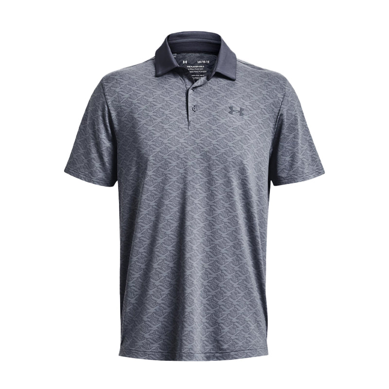 UNDER ARMOUR Playoff Birdie Jacquard Men's Polo (Downpour Grey)