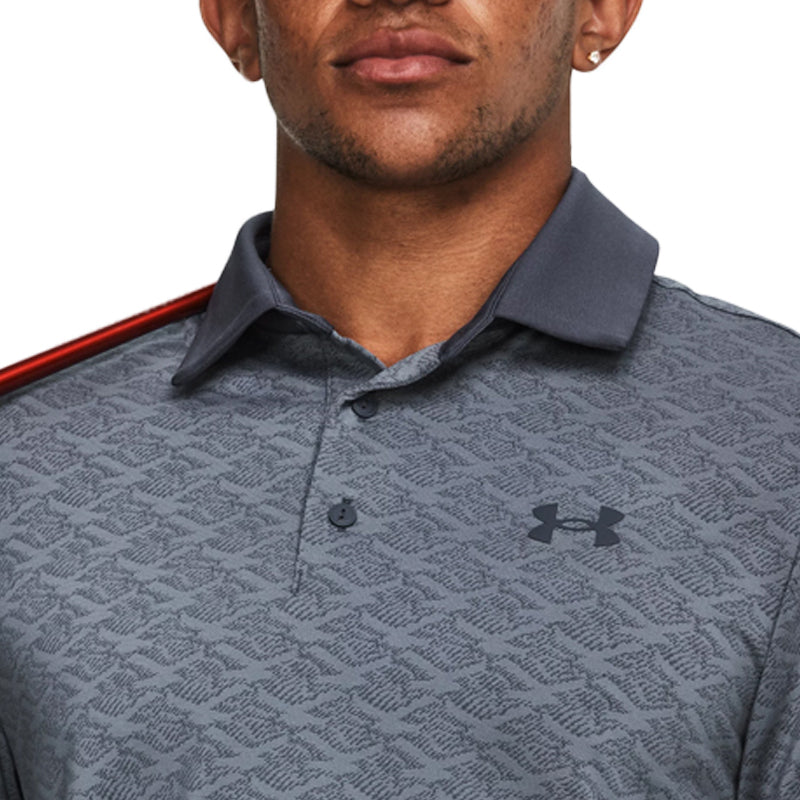UNDER ARMOUR Playoff Birdie Jacquard Men's Polo (Downpour Grey)