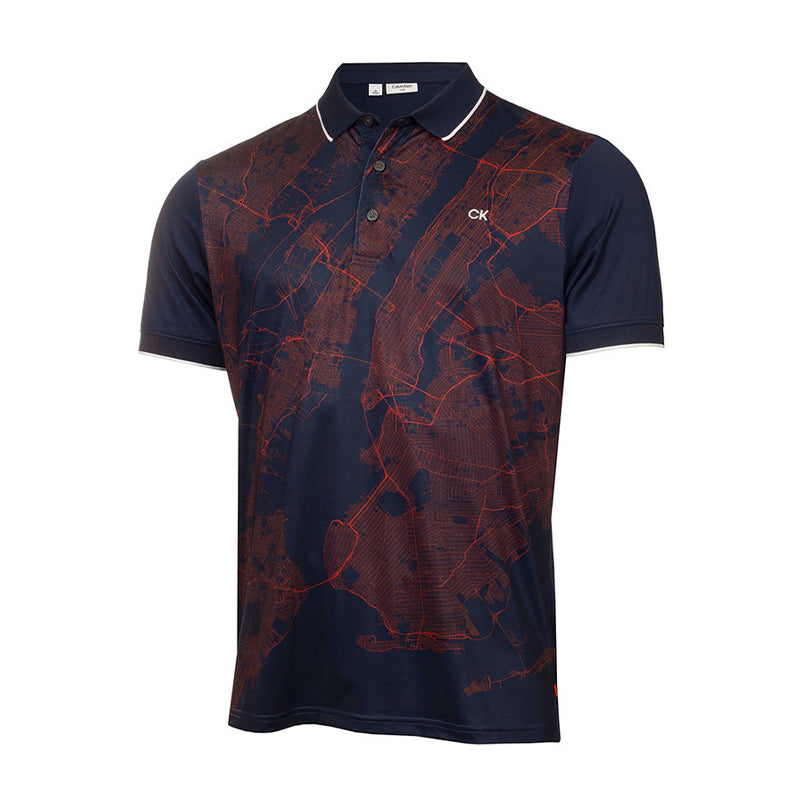 CALVIN KLEIN NYC Jersey Men's Polo (Peacot)