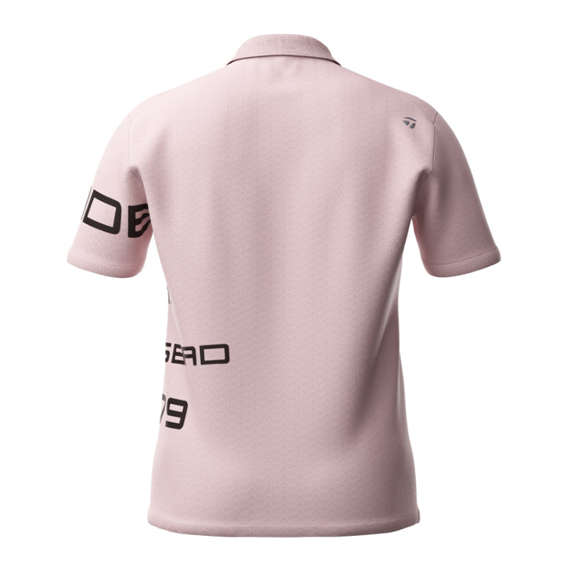 TAYLORMADE Big Letter Men's Polo (Smoke Pink)