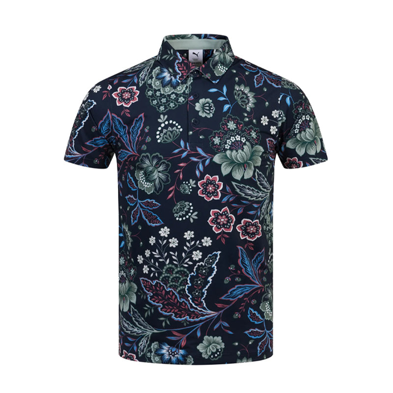 PUMA x Liberty Paisley Men's Polo (Navy/Green Fog)