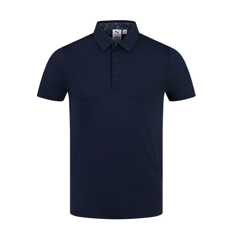 PUMA x Liberty Men's Solid Polo (Navy Blazer)