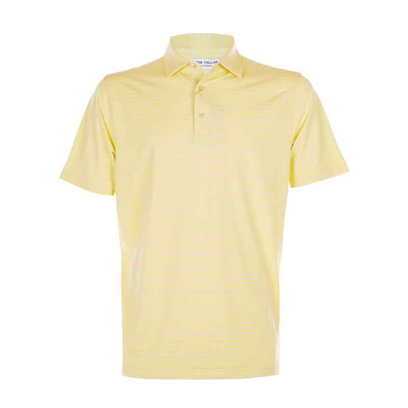 PETER MILLAR Drum Performance Jersey Men's Polo (Lemonade)