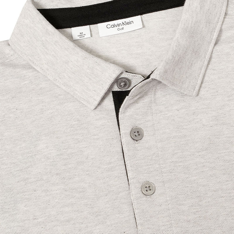 CALVIN KLEIN Uni Pique Men's Polo (Silver Marl)