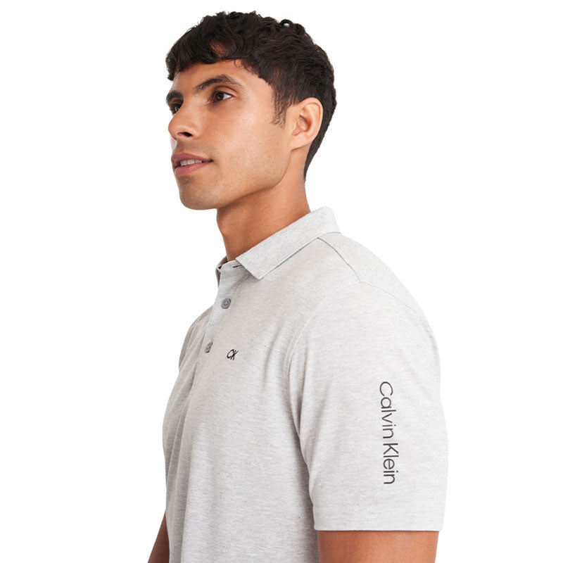 CALVIN KLEIN Uni Pique Men's Polo (Silver Marl)