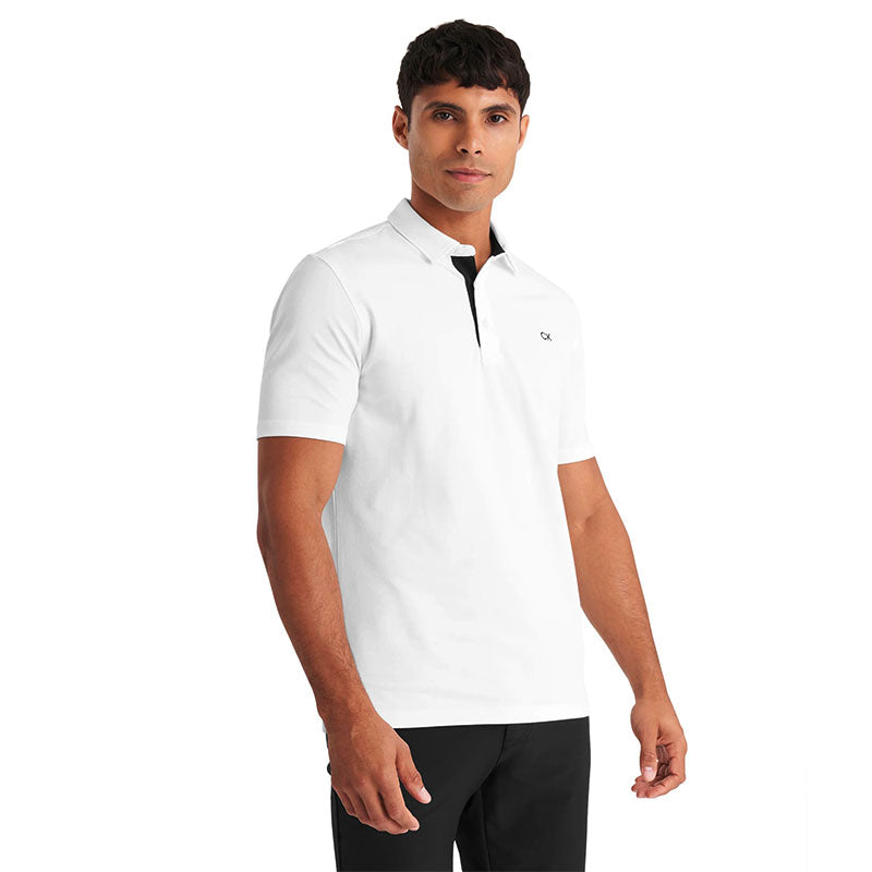 CALVIN KLEIN Uni Pique Men's Polo (White)