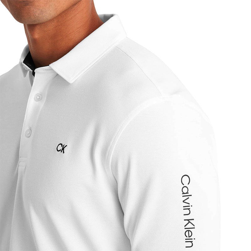CALVIN KLEIN Uni Pique Men's Polo (White)