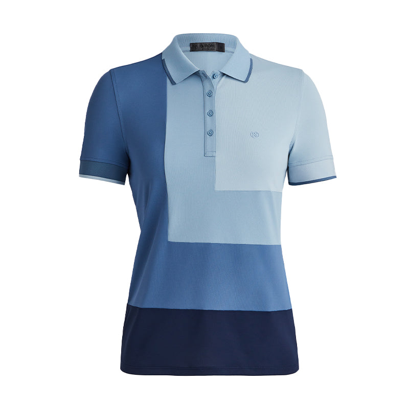 GFORE Colour Block Tech Pique Women's Polo (Fjord)