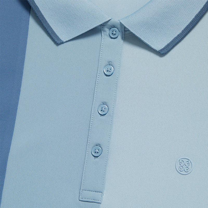 GFORE Colour Block Tech Pique Women's Polo (Fjord)