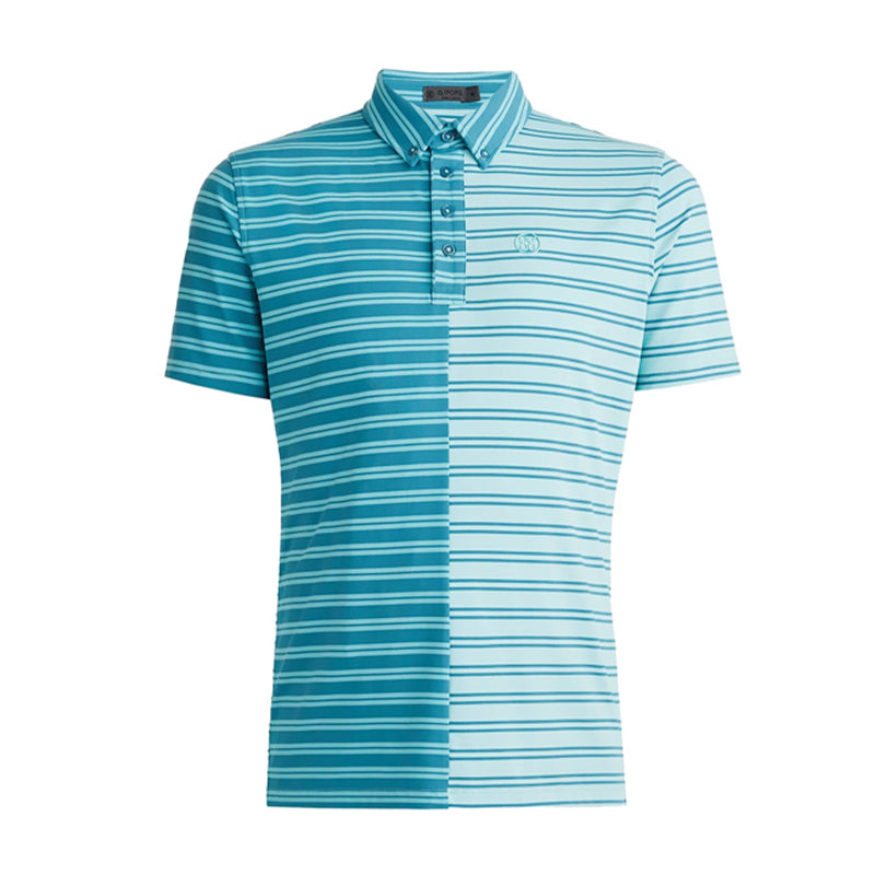 GFORE Contrast Jersey Men's Polo (Seaglass)