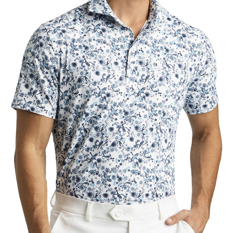 GFORE Botanic Garden Jersey Men's  Polo (Ink)