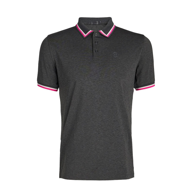 GFORE Melange Jersey Men's Polo (Charcoal Heather Grey)