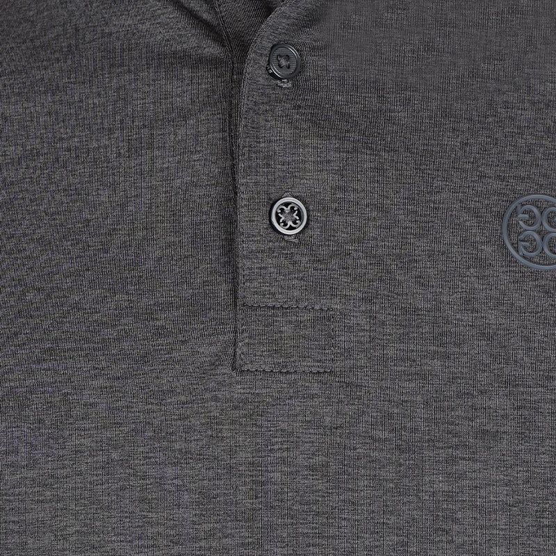 GFORE Melange Jersey Men's Polo (Charcoal Heather Grey)